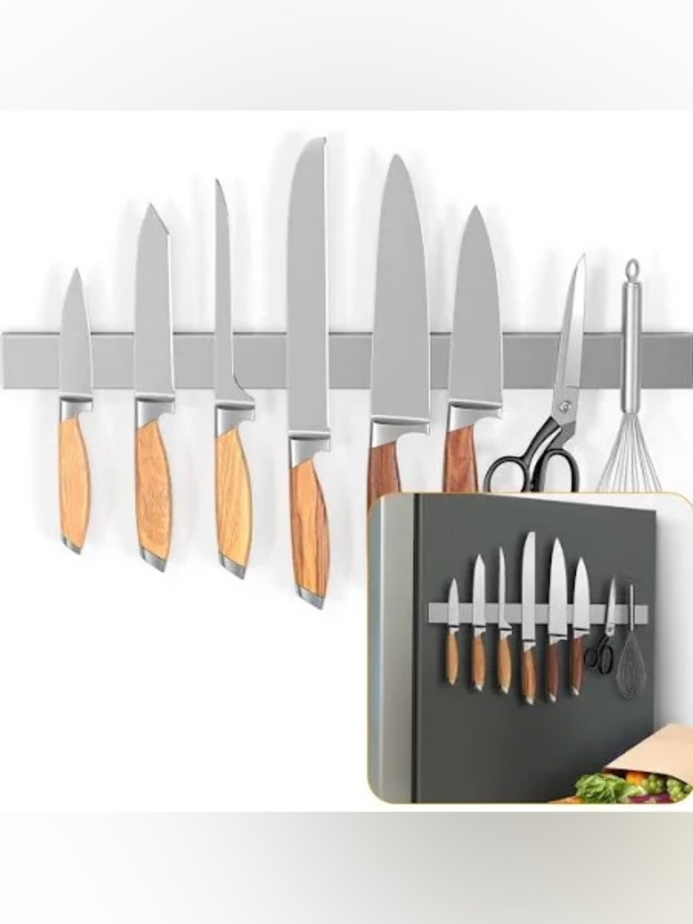 Ninonly 24 Inch Magnetic Knife Holder - Double Sided Magnet